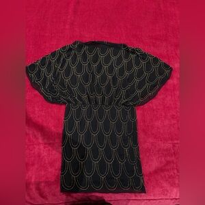 Vintage Cache Navy Beaded Dress